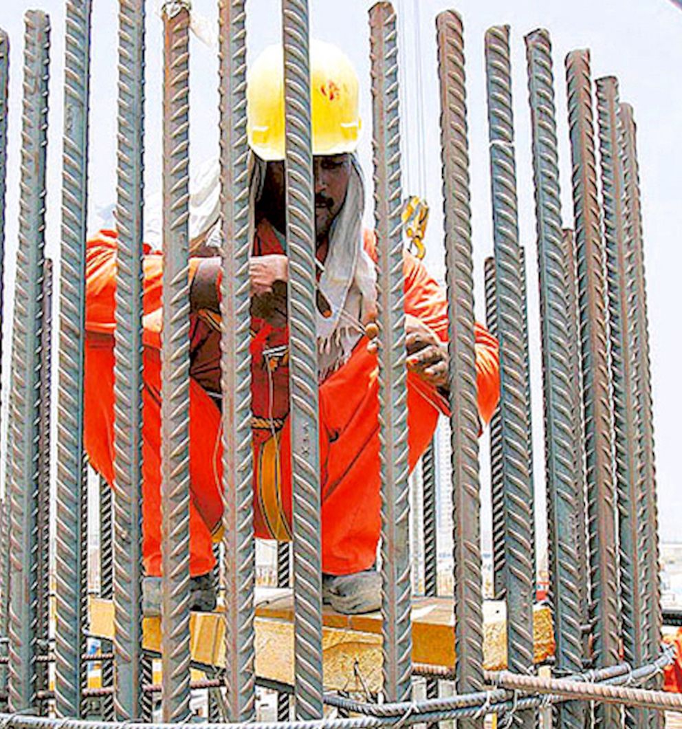 Steel bars fixing and Formwork for Pillars