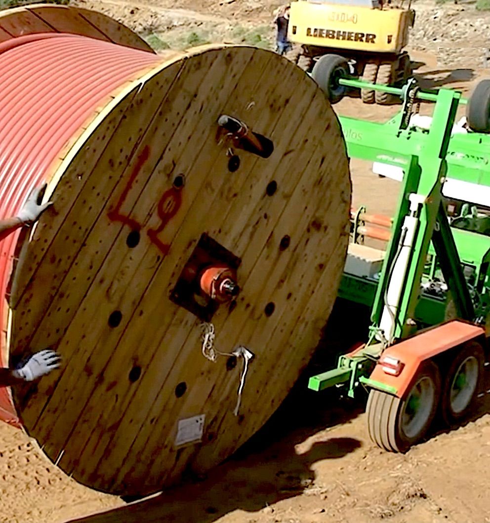 laying of HDPE Pipe before OFC