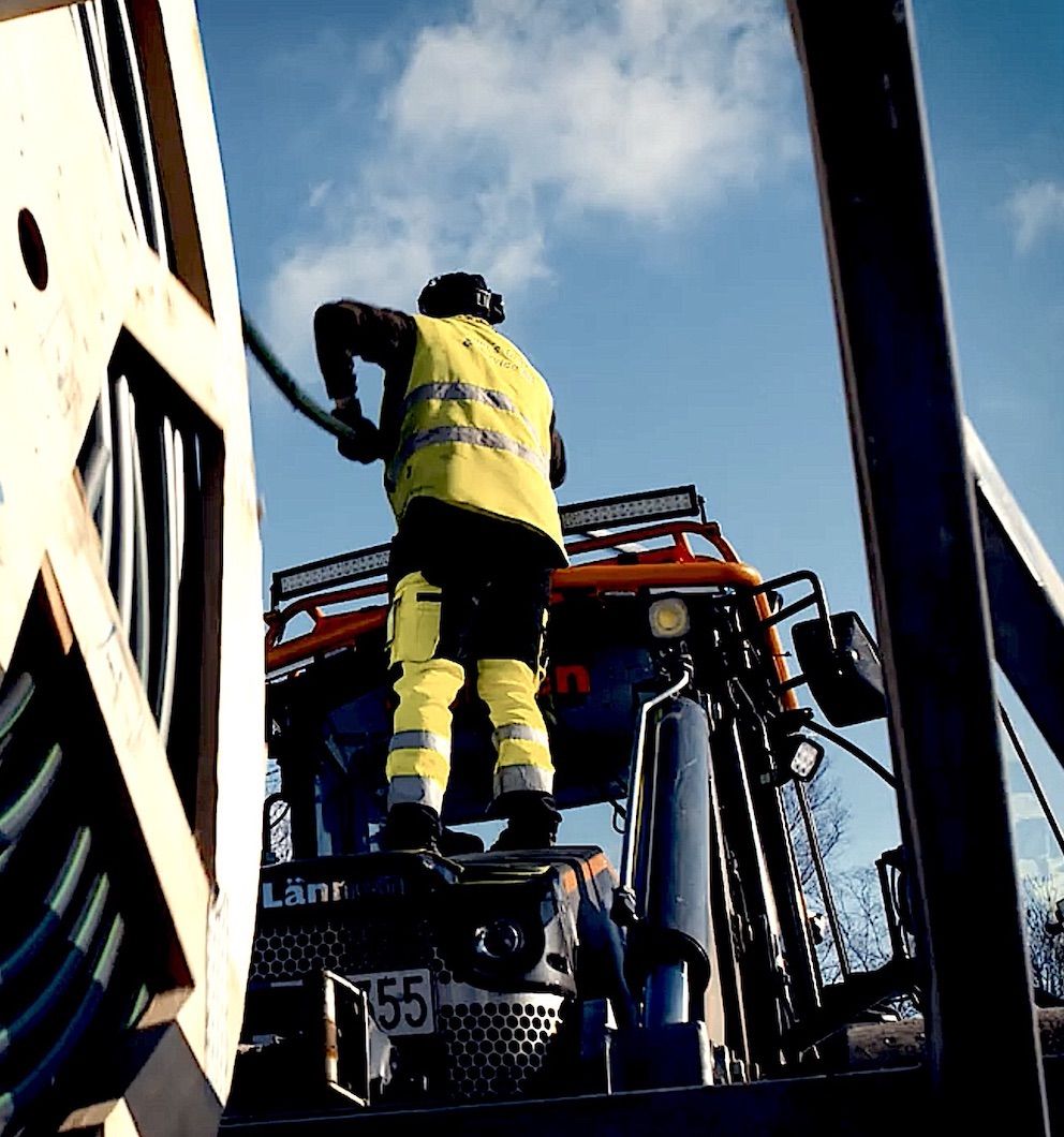 HDPE and OFC Drum Mounting